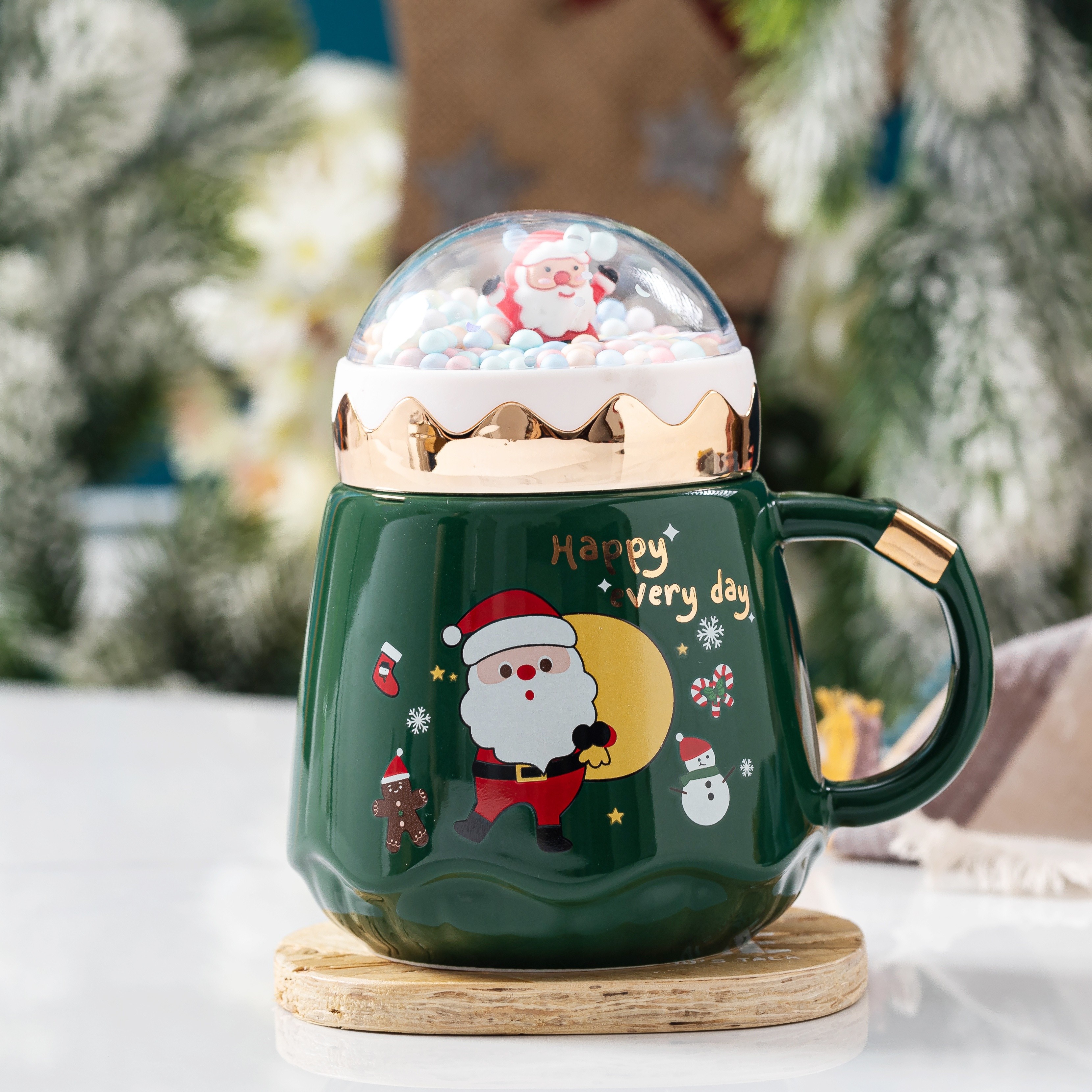 Creative Mug, Christmas Theme Cup, Trendy Cute Water Cup Coffee Cup Ceramic  Water Cup Halloween Christmas Gift For Restaurants/cafe - Temu