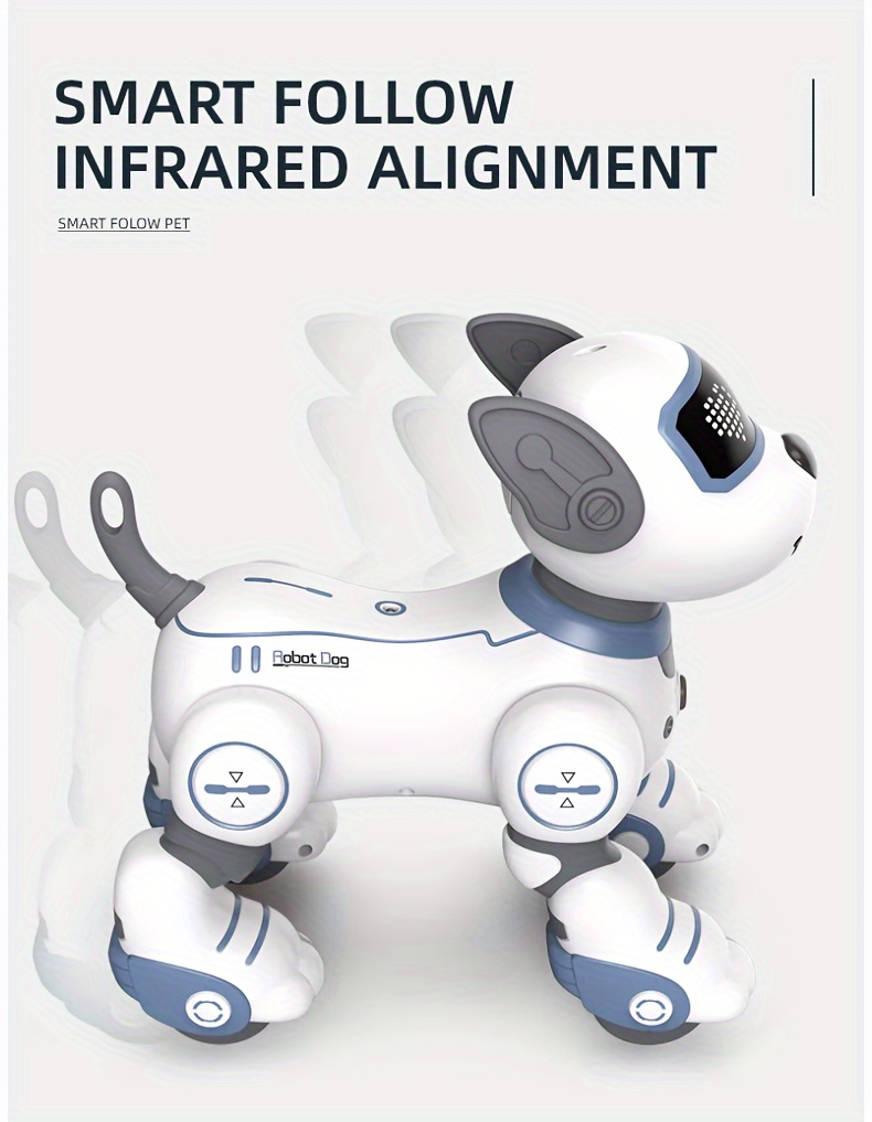 Interactive Remote Control Robot Dog: Stunts Gesture Sensing - Temu