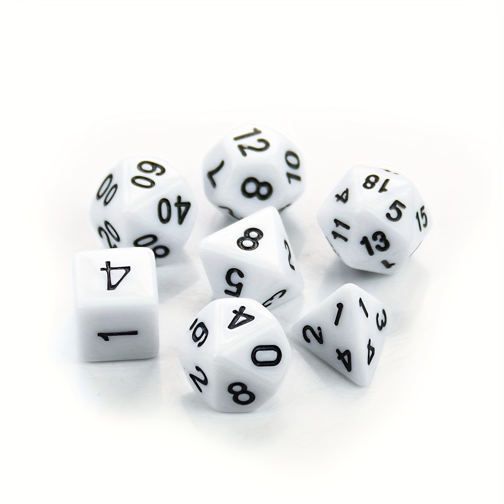 Polyhedral 7 die Dice Set Game Dice Trpg Dnd Accessories D4 - Temu