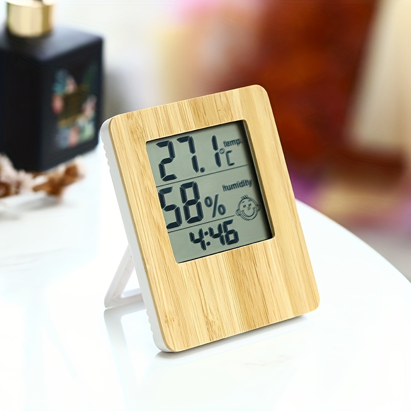 1pc Multifunzionale Orologi Digitali In Legno, Display Lcd Orologi