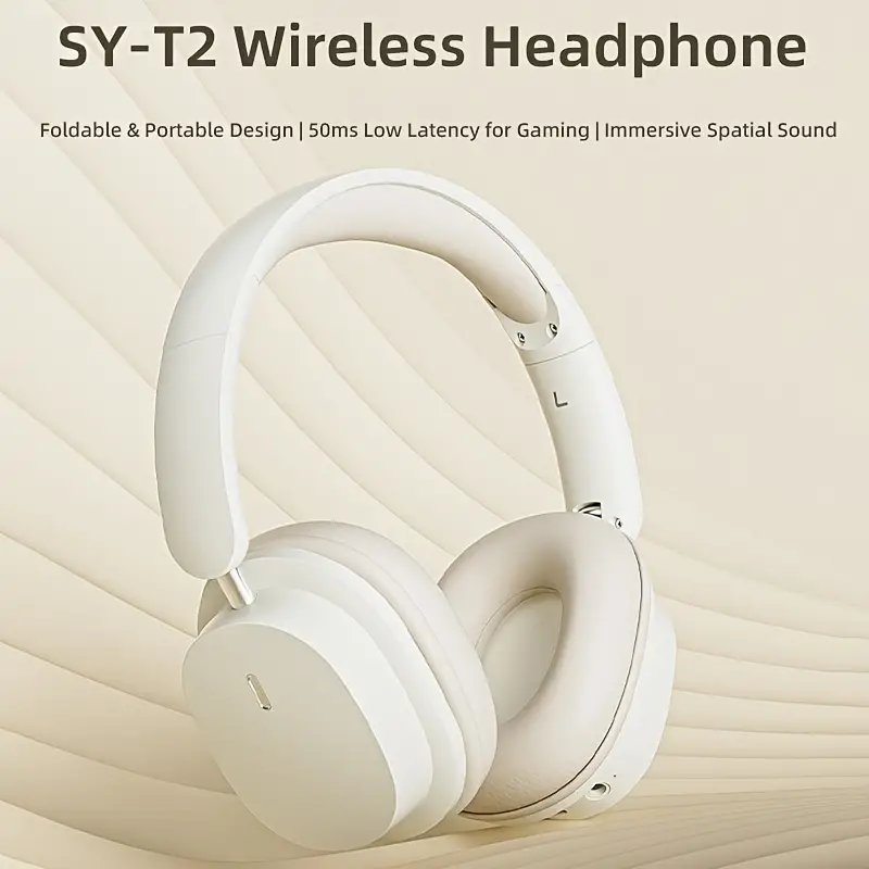 SY-T2 Casque Sans Fil Léger, Écouteurs Sans Fil 5.3 Avec