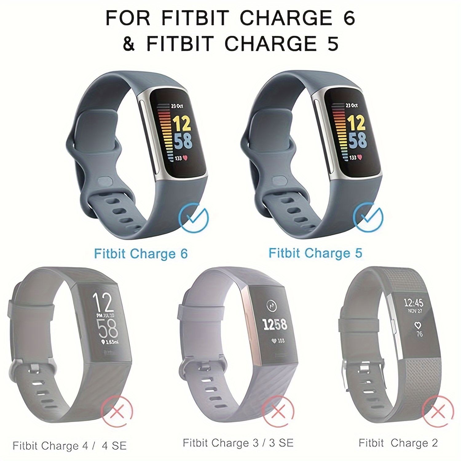 Sport Band Compatible With Fitbit Charge 5 Bands For Women - Temu