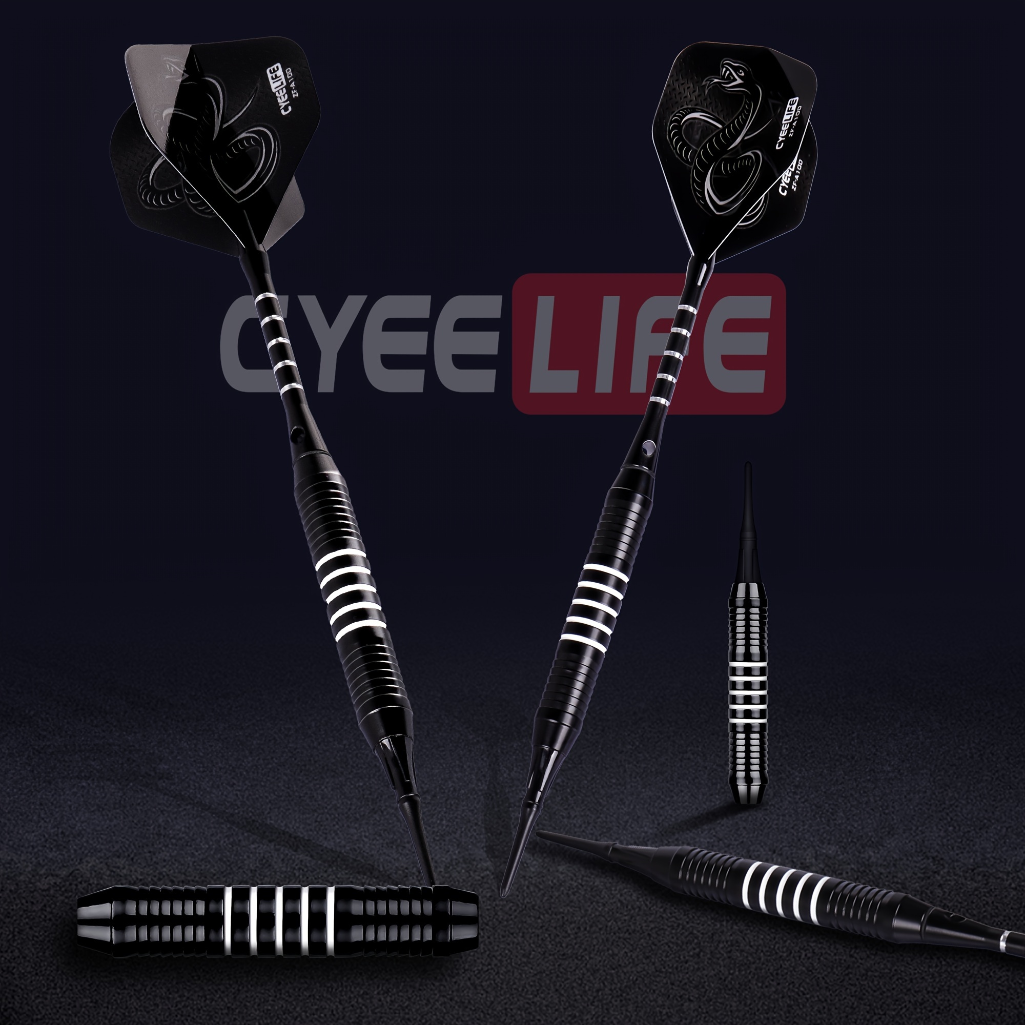 CyeeLife Punta de plástico para dardos – Juego de dardos de punta suave –  12 piezas de 0.63 oz con 4 colores de aluminio premium, 100 puntas de  dardos