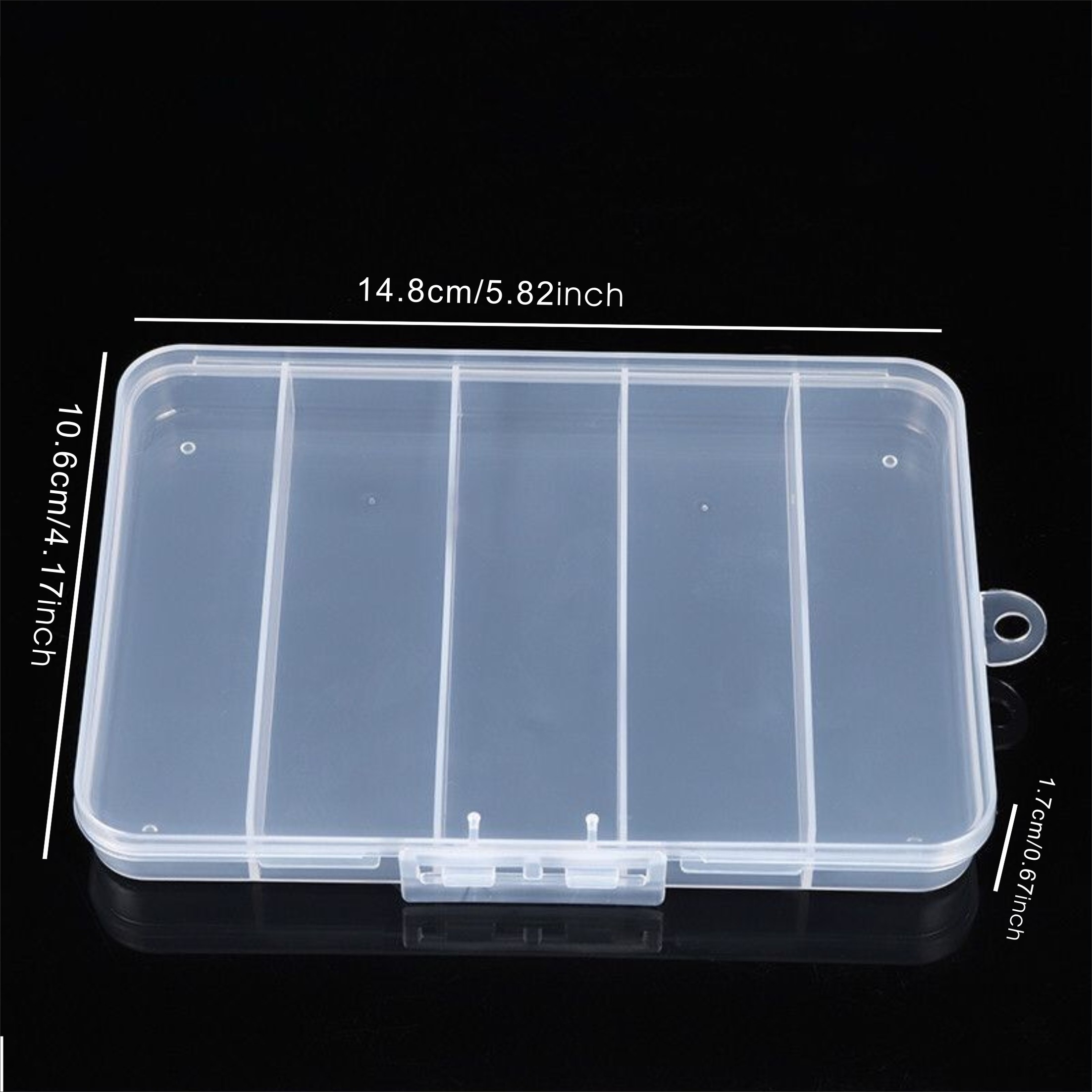  Storage Bin, Easy Access Grid Storage Box Plastic Dustproof  Transparent for Nails DIY Crafts (9 Compartments) : Home & Kitchen