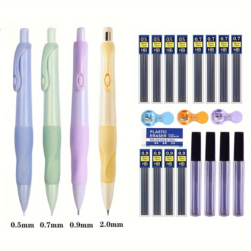 

10pcs Dolphin Upright Automatic Pencil 0.5/0.7/0.9/2.0 Mm Non-toxic Non-sharpening Not Easy To Break The Core According To The Activity Of The Pencil Students Correct The Posture Of Holding The Pencil