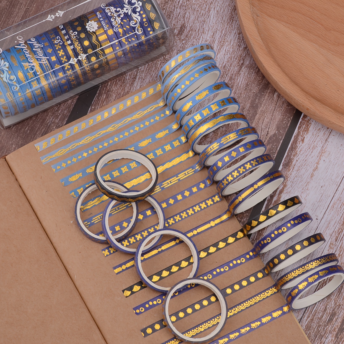Vintage Washi Tape In A Box, From The Vintage Stamp Series