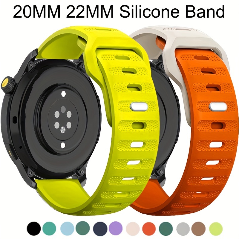 Acquista Cinturino in silicone 20mm 22mm per Samsung Galaxy Watch 3 41mm  45mm cinturino intelligente per Huami Amazfit GTR 4/3/2 GTR 47mm 42mm