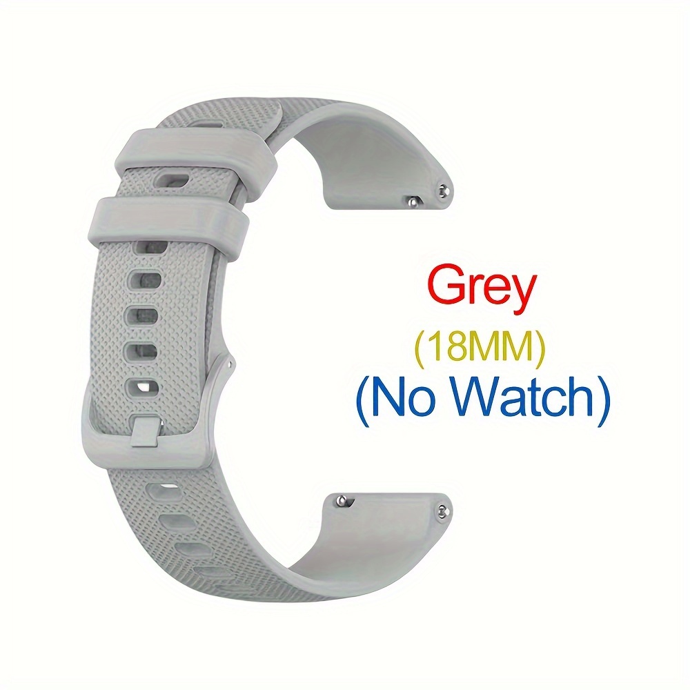 MoKo Bracelet de Montre Compatible avec Garmin Vivoactive 4S/Venu 3S/Venu  2S/Forerunner 265S/255S/255S Music/Vivomove 3S, 18mm Bracelet Sport de  Remplacement en Silicone, Noir : : High-Tech