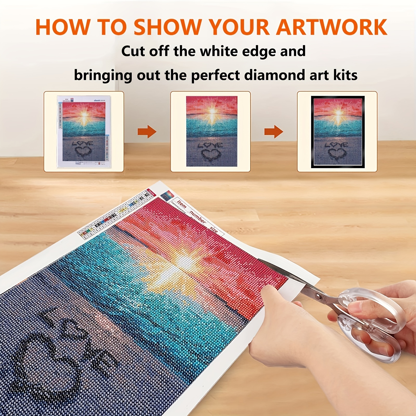 Diamond Painting Frames Self adhesive Magnetic Diamond Art - Temu