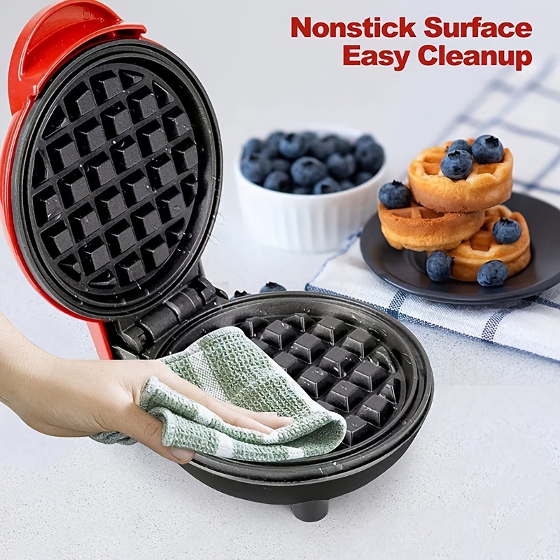 1pc Waffle Maker With Mini Griddle, 4-inch Single Waffle, Pancake