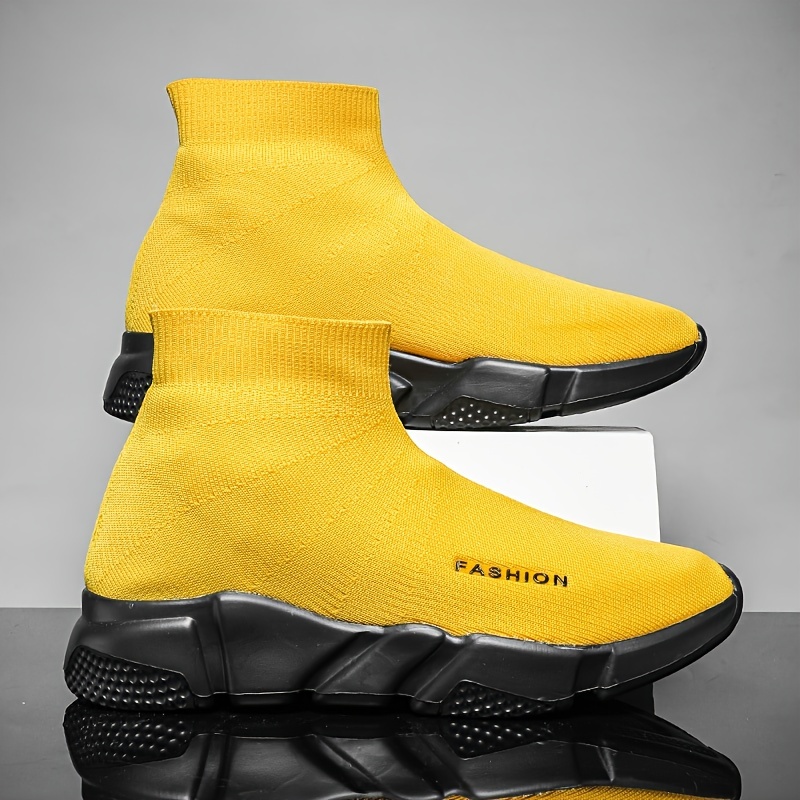 Men's Fashion High top Socks Shoes Athletic Sneakers