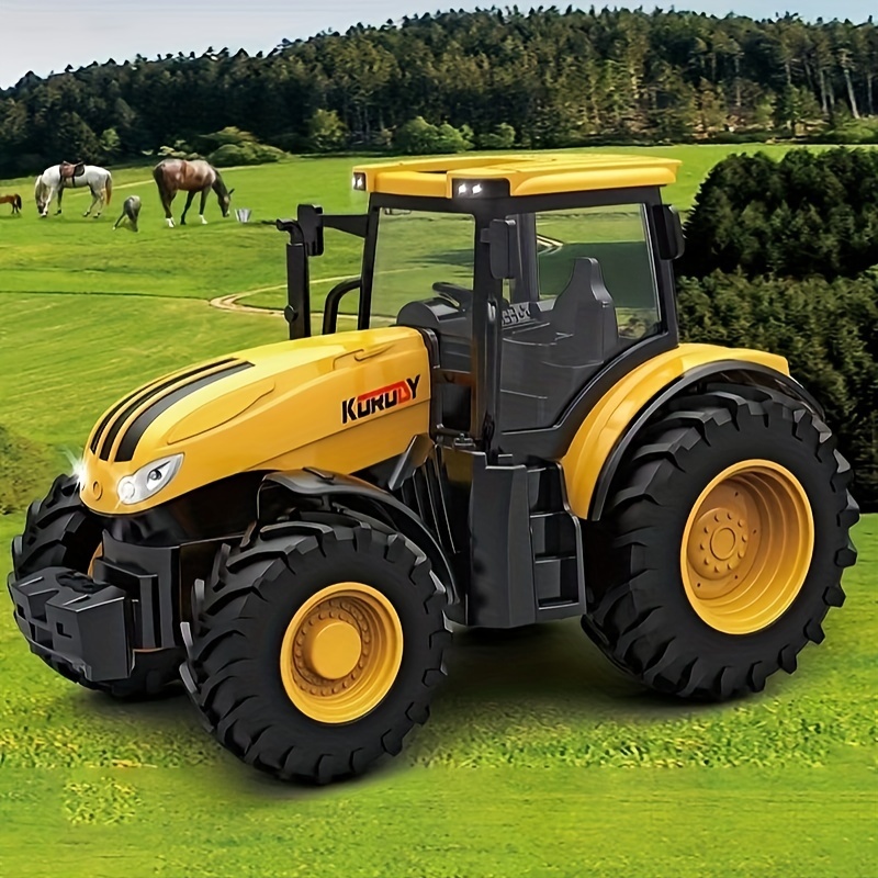 Paquete de 3 tractor de juguete de granja con 40 figuras de animales de  plástico y juego de cerca, figuras de granja, vehículo de agricultor de