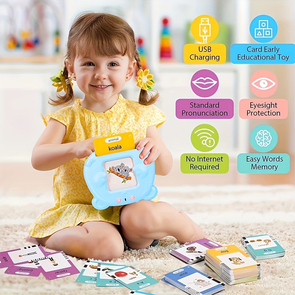 Talking Flash Cards Early Educational Toys Baby Boys Girls