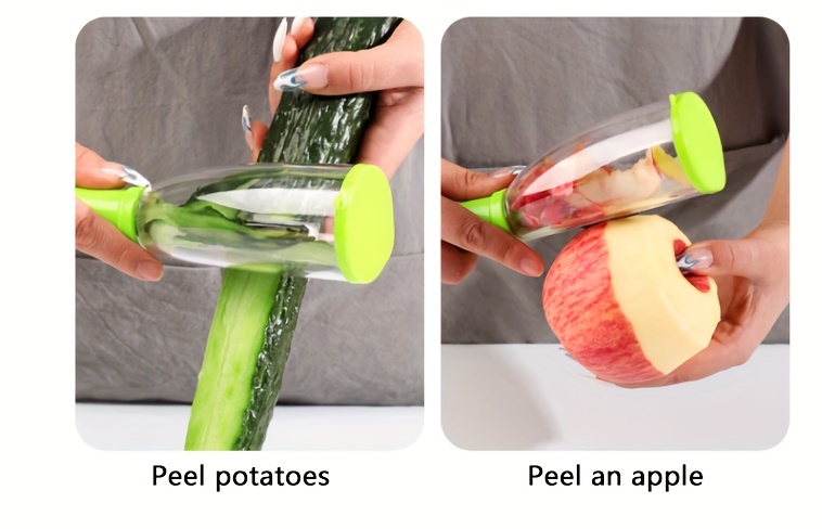 New Portable Storage Peeler With Trash Can Fruit And Vegetable Peeler  Kitchen Accessories Kitchen Stainless Steel Sharp Fruit Tools From Telmom,  $3.5