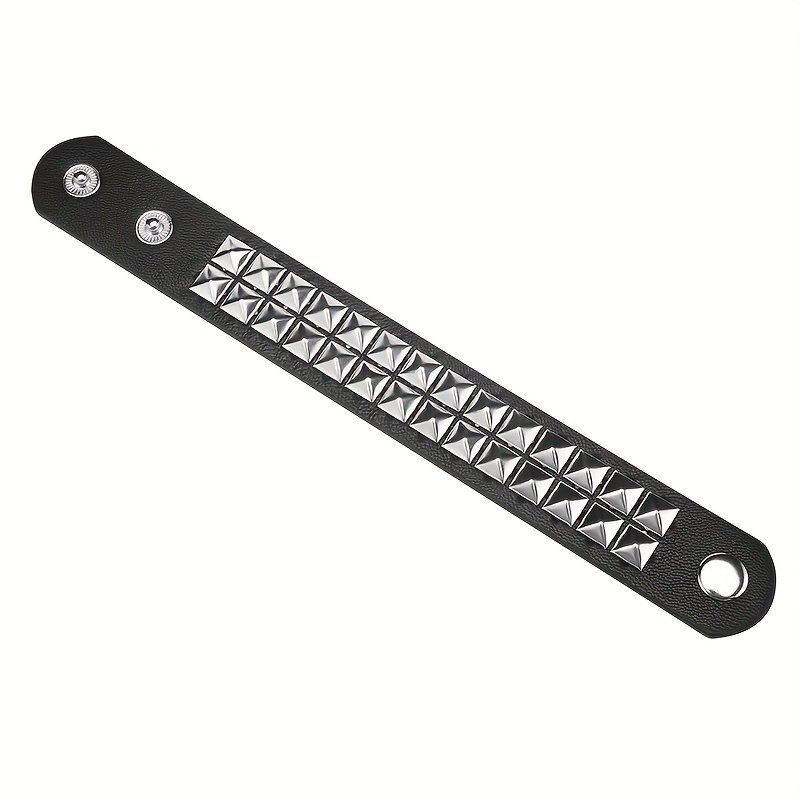 Studded Punk Bracelet For Men Goth Rock Bangle