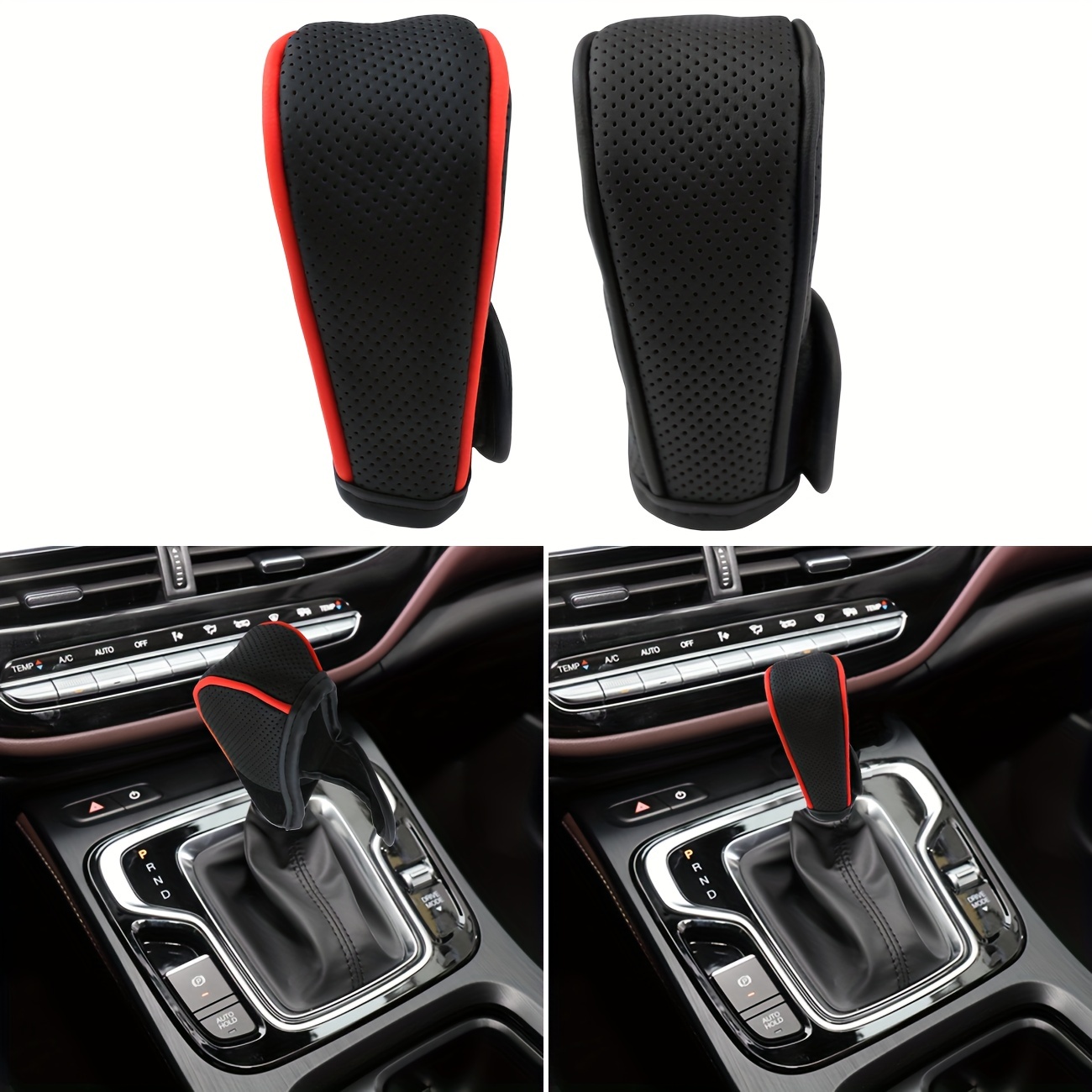 Car Shift Knob Cover Leather Gear Stick Cover Shifter Knob Transmission  Dust Jacket Protection Fits Most Manual Automatic Cars Trucks SUV Vehicles