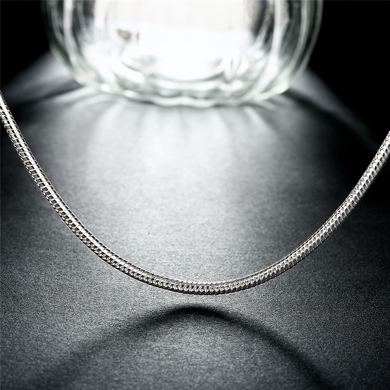 Threaded Snake Bone Chain Necklace, Male Neck Chain, Cool And Handsome  Stainless Steel Jewelry - Temu United Arab Emirates