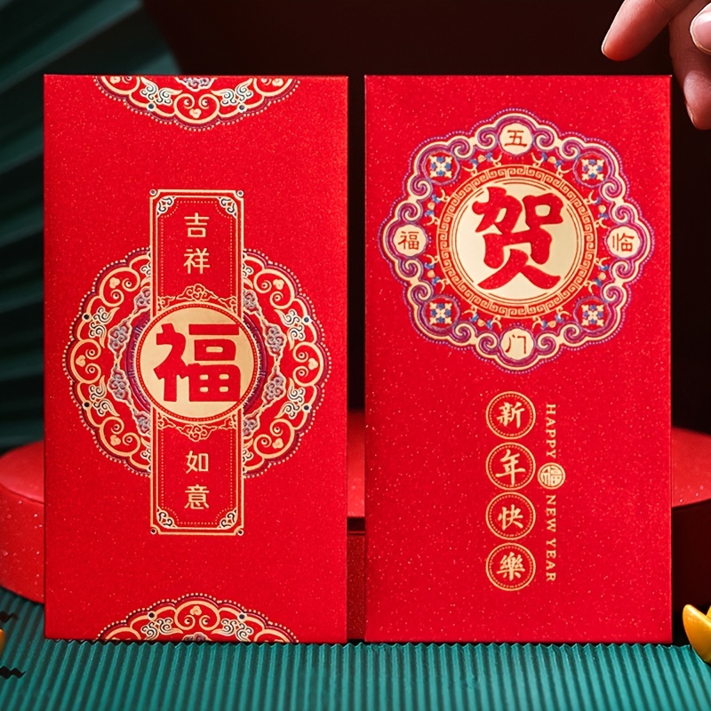 2023 Red Chinese Envelope Personality Creative Hongbao Hot Stamping  Thickening High-end Chinese New Year Lucky Gifts