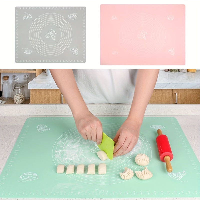 Rolling Pin Kneading Pad Silicone Baking Pastry Mat - Temu