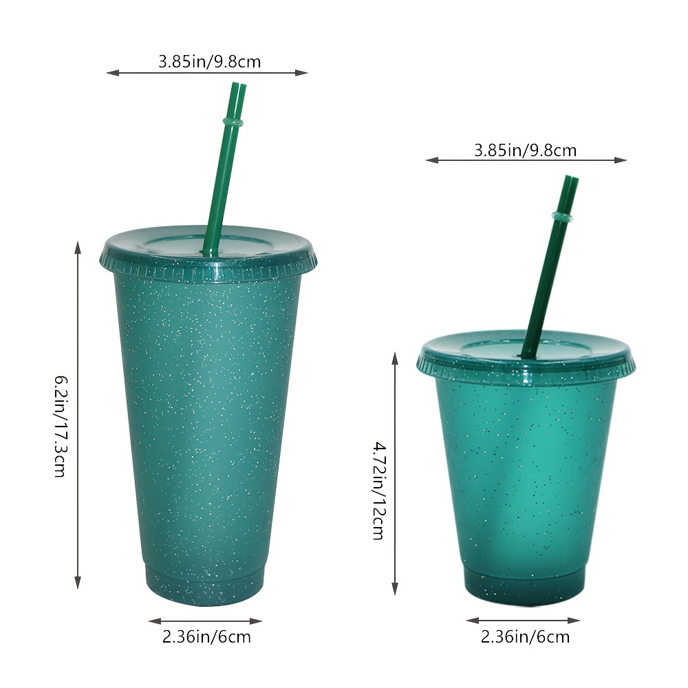 Reusable Tumblers With Straw And Lid - Bpa Free Cold Coffee Cup