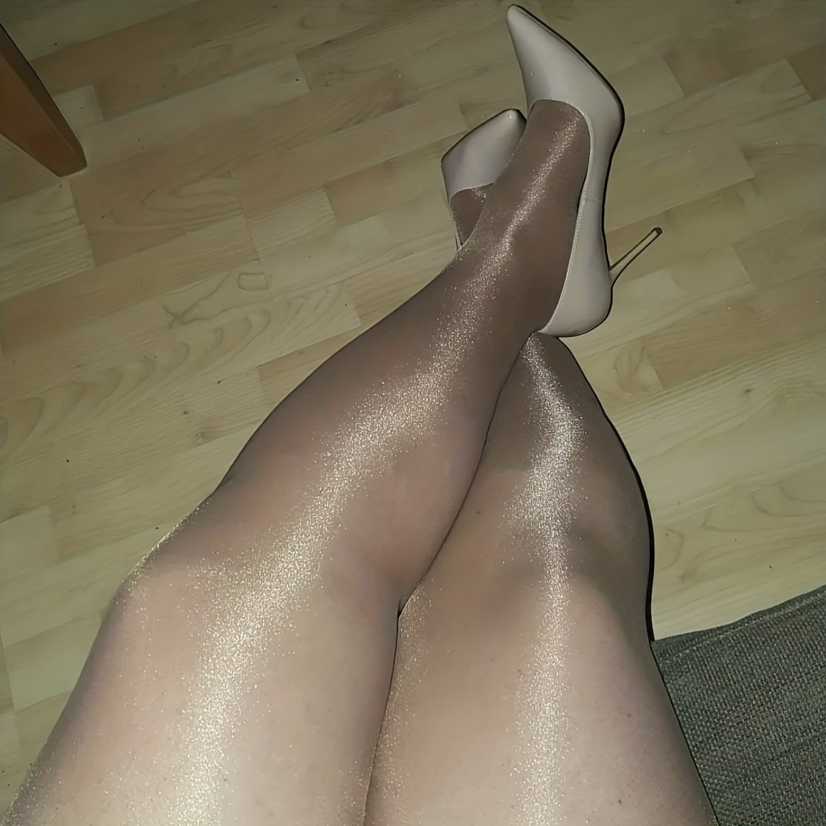 Shiny Silver Women's Pantyhose