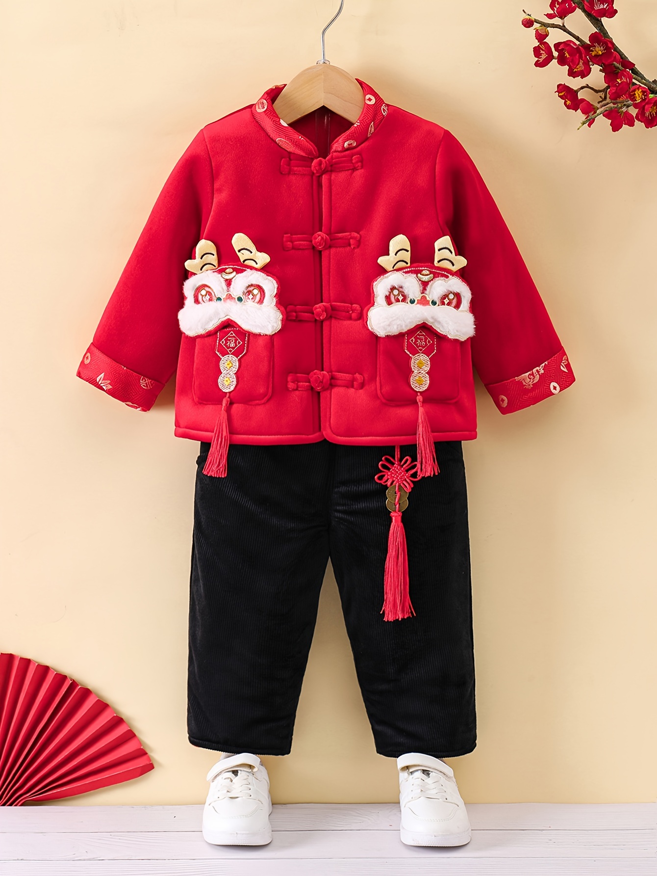 Boys Tang Suit Hangfu Long Sleeves Kids Clothes Chinese Size - Temu