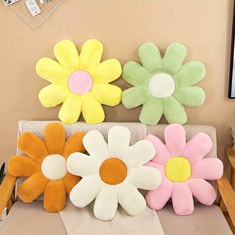 Sunflower Throw Pillow Small Daisy Cushion Petal Flower Office