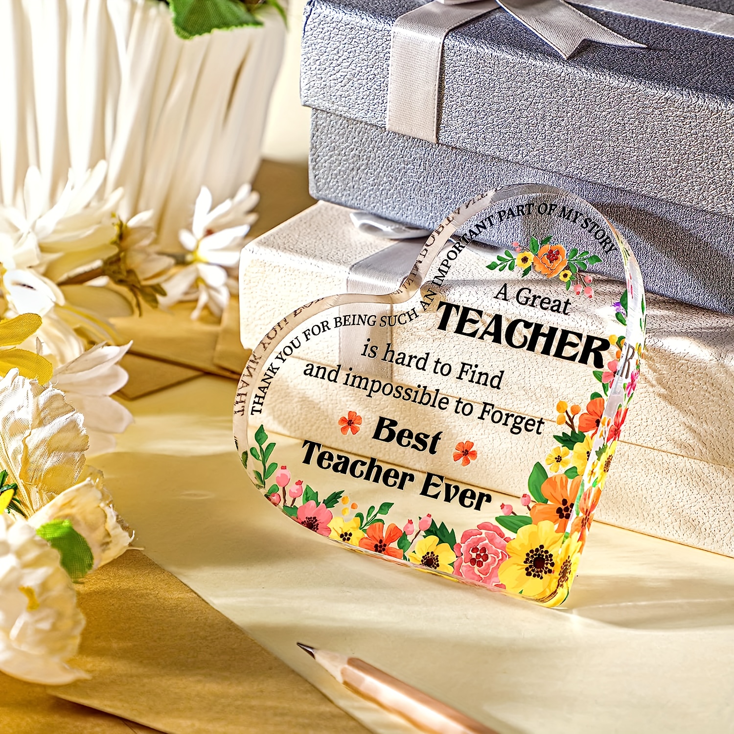 Acrylic Teacher Gifts For Women Teacher Thank You Gifts - Temu