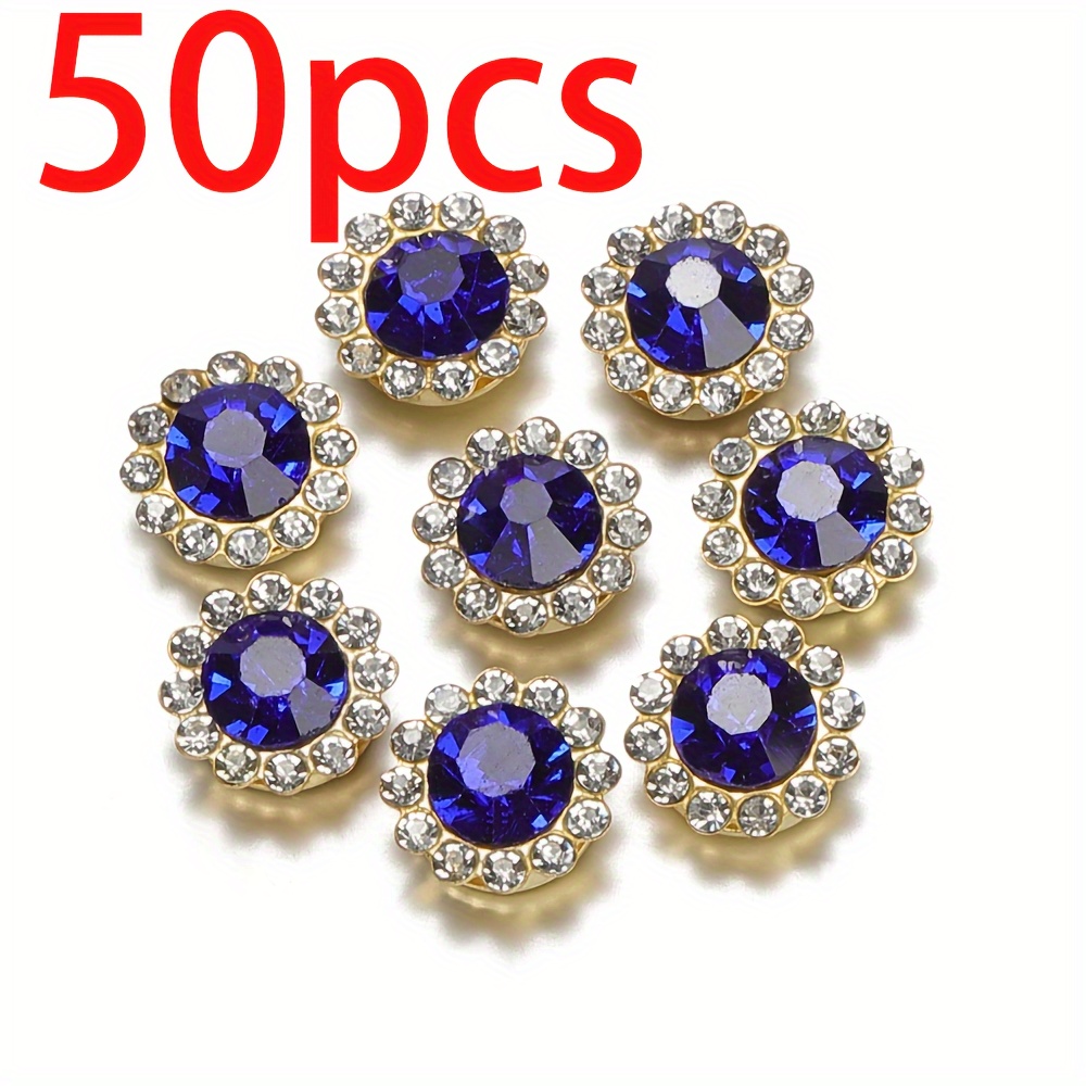 50 Double Flower Sunflower, Colorful Flower Buckles, Diy Bow Hand-sewn, Handmade Hair Accessories
