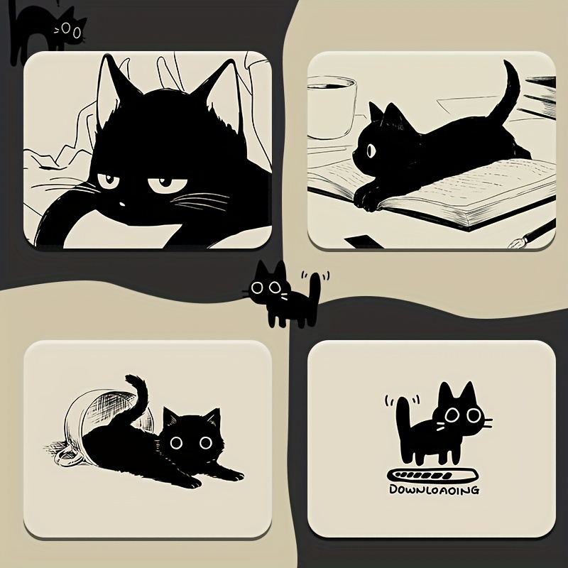 Cute Practical Mouse Pad Interesting Portable Cartoon Cat - Temu