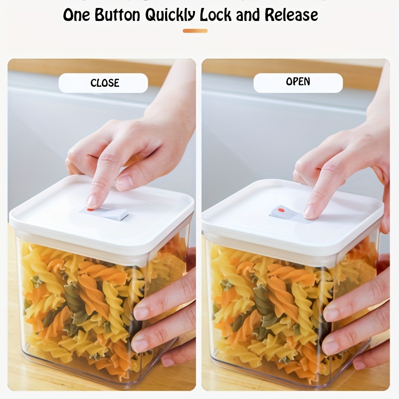 Food Storage Containers With Lids, Square Press-type Airtight Food