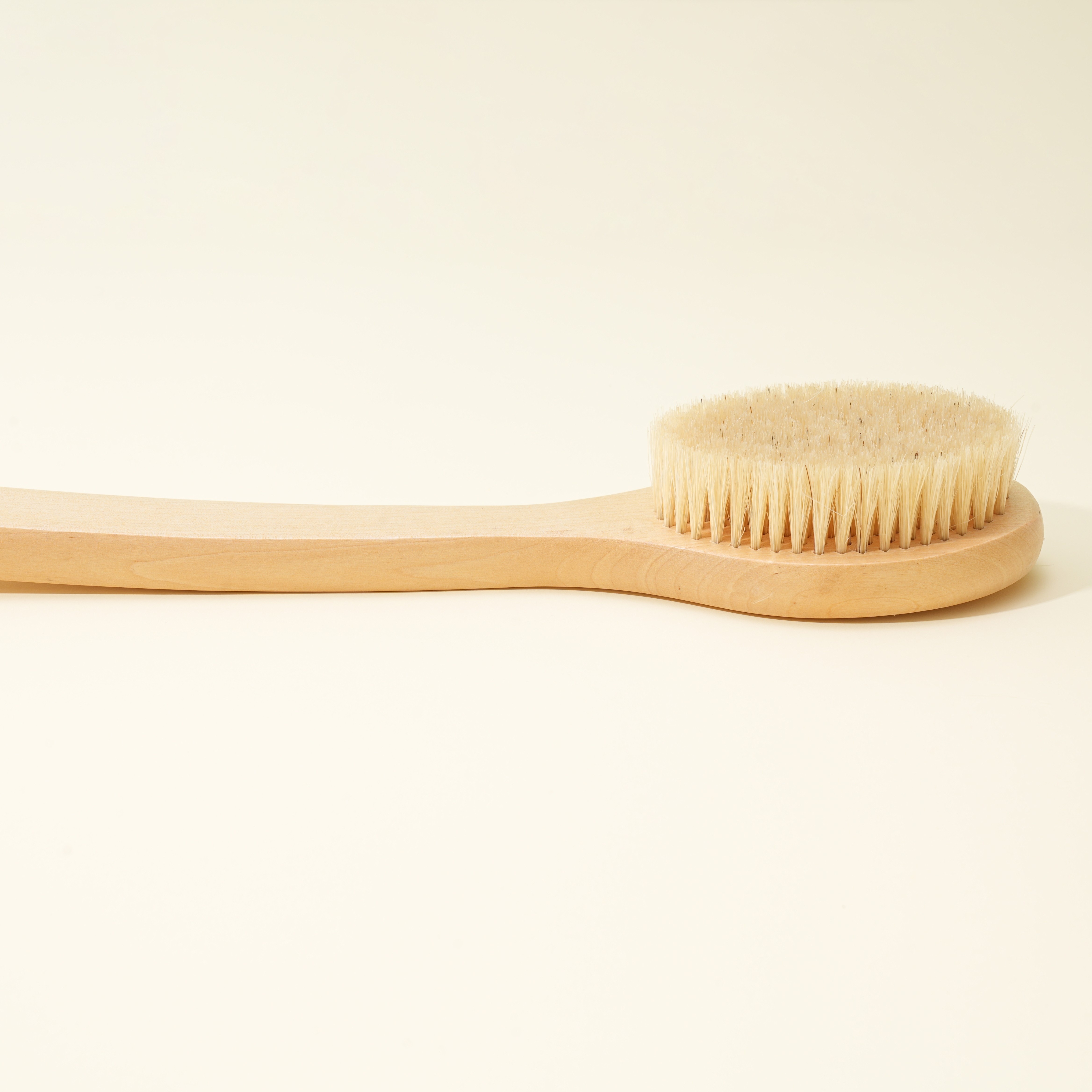 Bath Body Brush Long Handle Wooden Shower Brush with Natural Bristles