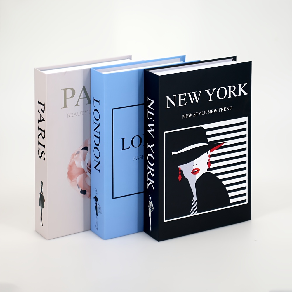 Decorative Books Set of 2 Designer Book Decor Inspired - Fake