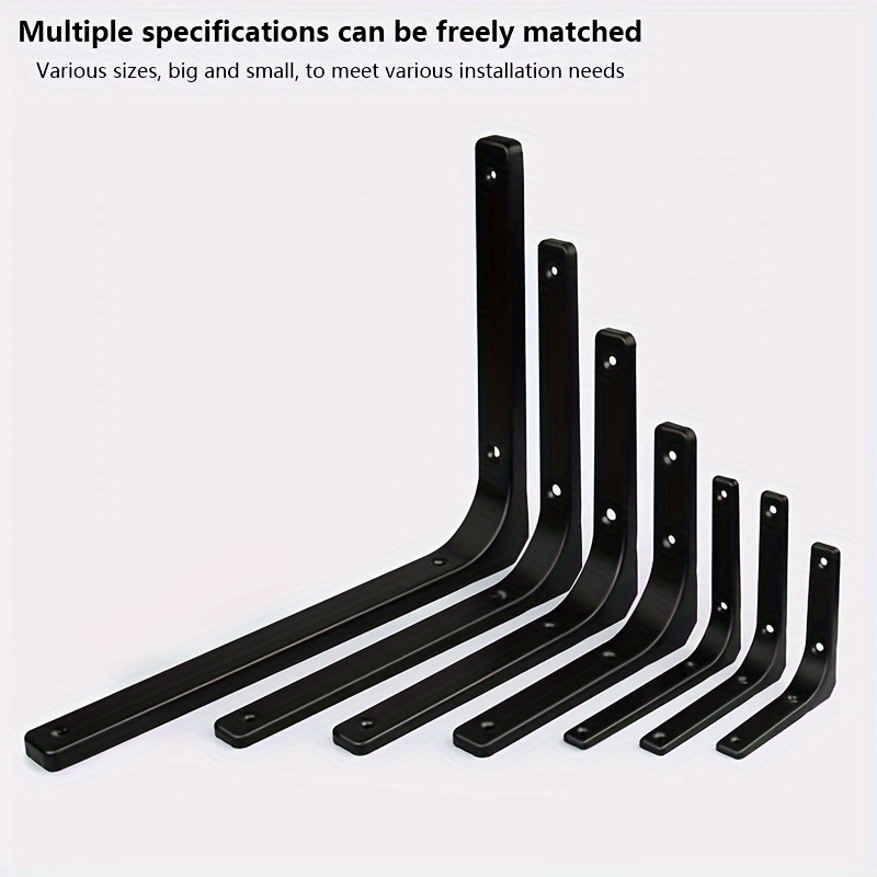 2pcs   bracket holder partition tripod wall fixed wall rack l shaped laminate holder   support rack details 6