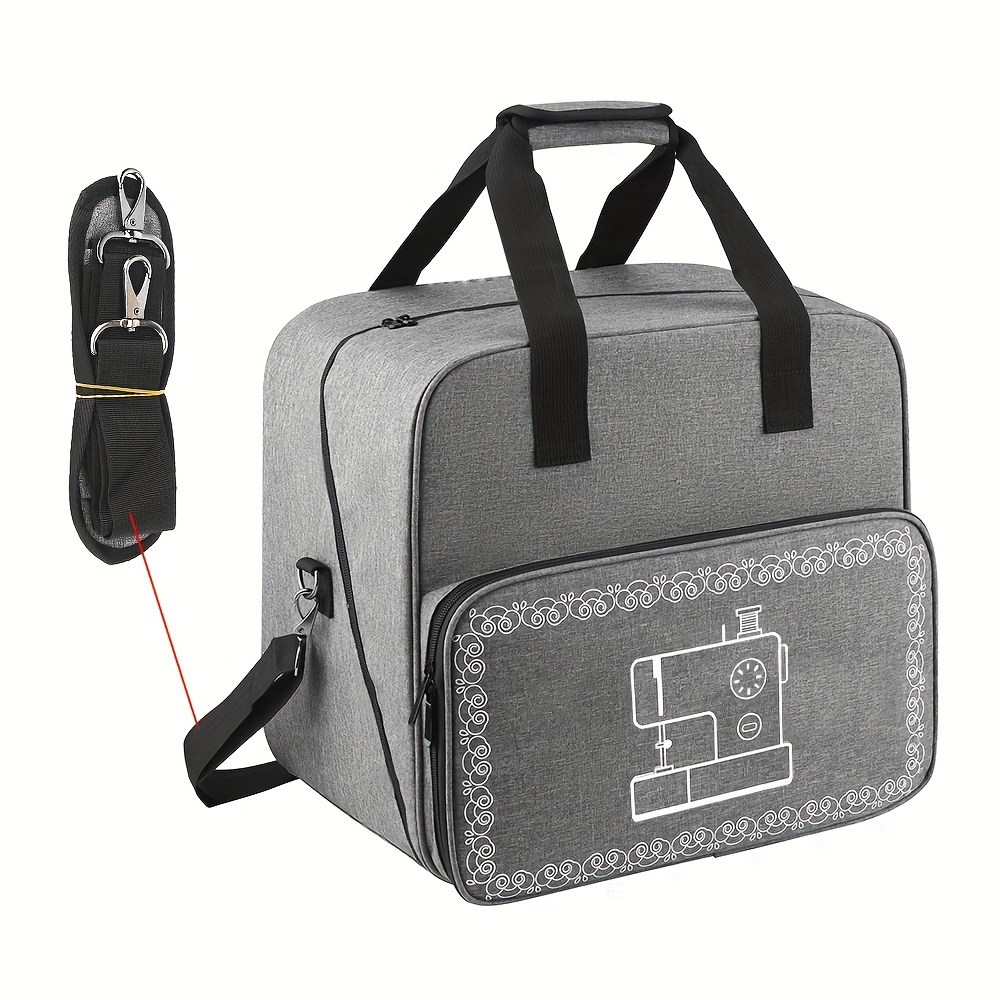 1pc Portable Sewing Machine Bag, Multifunctional Sewing Accessories Storage  Bag, Large Capacity Sewing Machine Tote Bag, Travel Home Organizer Bag Wit