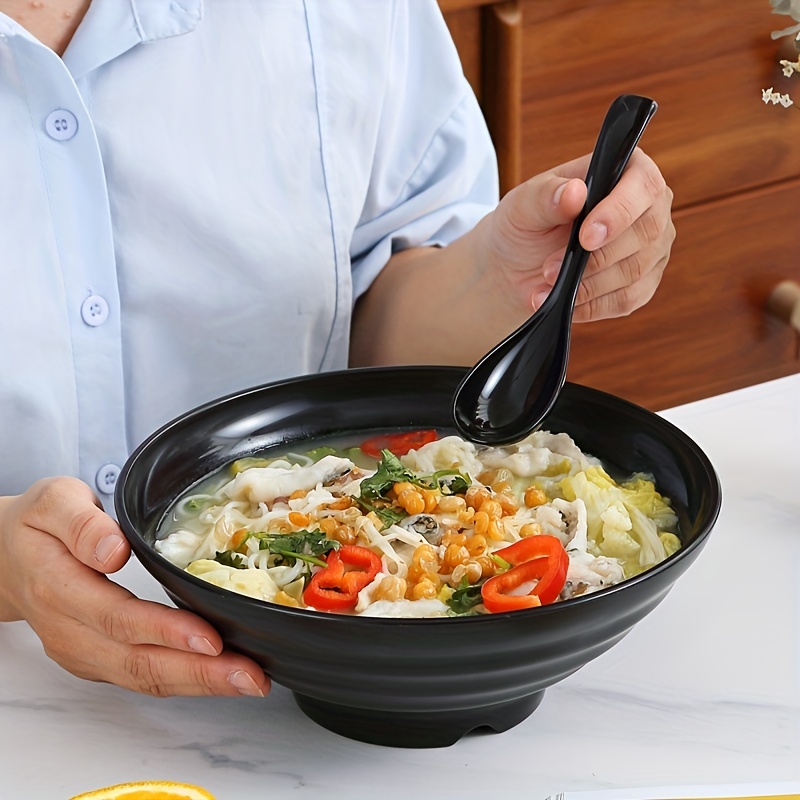 50oz Microwaveable Noodle Bowl with Lid, Black, 120 Sets – Feast