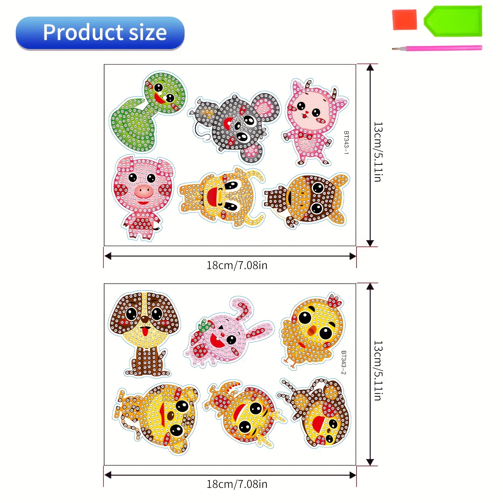 Animals In Nature Cognition Decals, Dinosaur Cartoon, Diamond Painting Kits  For Kids, Diamond Painting Stickers, Gem Sticker, Gem Art And Craft Kits  For Kids, Diamond Dots Girls 6-8-12 - Temu Spain