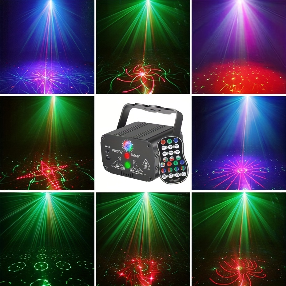 1 Mini Lumières Laser, Lumières De Scène, Lumières De Soirée Disco,  Rechargeables Par USB Avec Télécommande, Lumières De Barre De LED Pour  Club, Fête