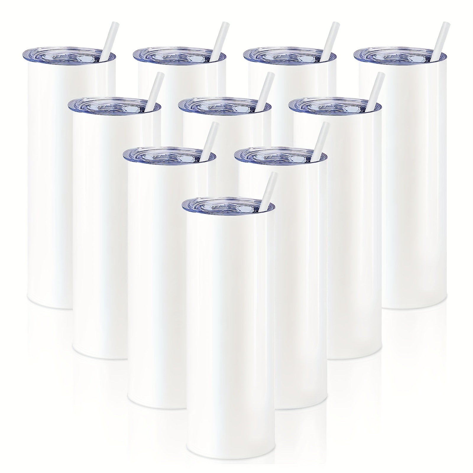 Craft Express 6 Pack 20oz Frosted Glass Sublimation Tumblers