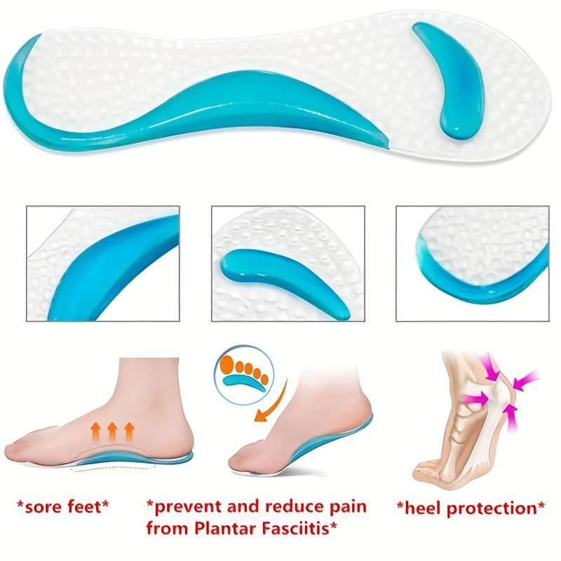 Memory Foam Insoles Breathable Anti-Slip Insoles for Feet Pad