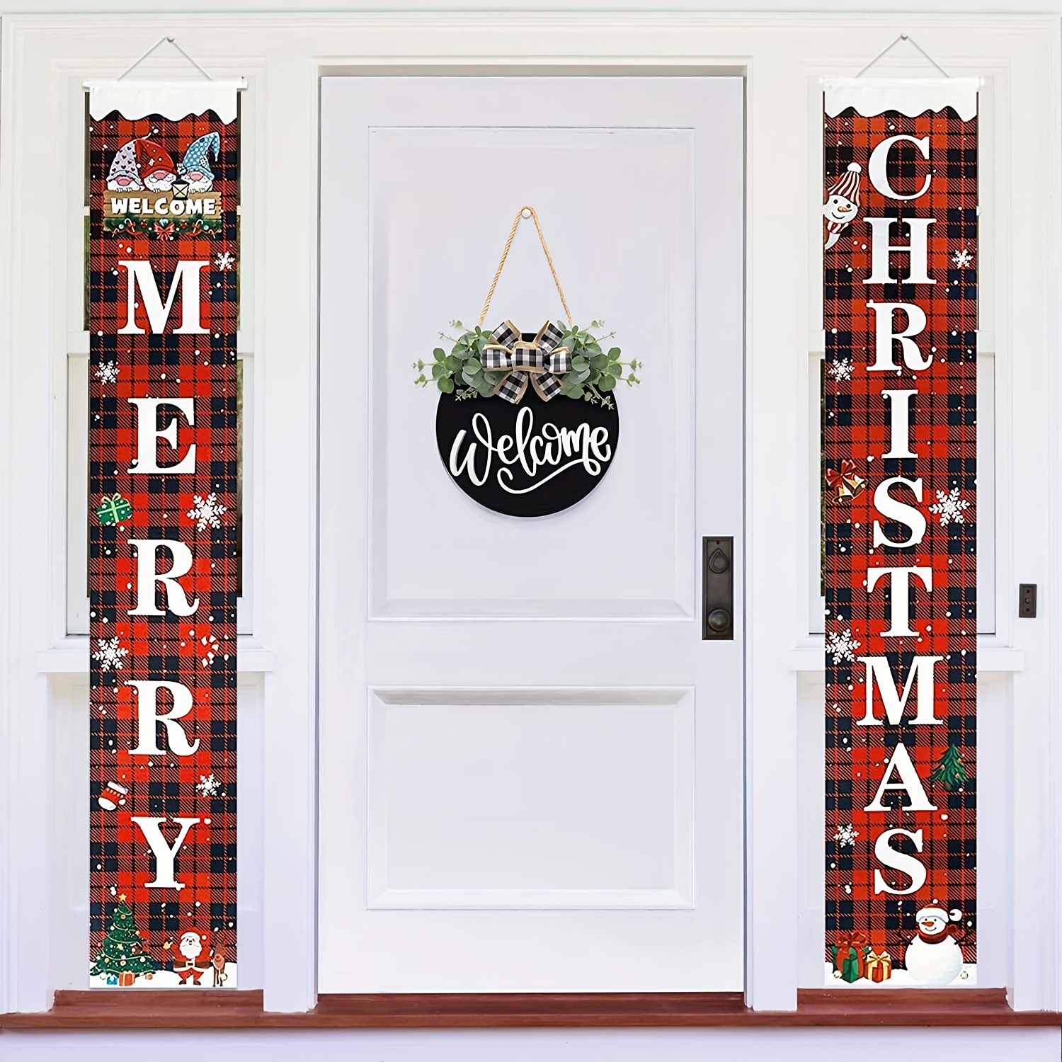 Dropship Welcome Wreath Sign For Front Door Porch Decor Farmhouse Front  Door Wreath Rustic Style - Round Hanging Spring Summer Christmas Decoration  For Home Indoor Outdoor Housewarming Gift to Sell Online at