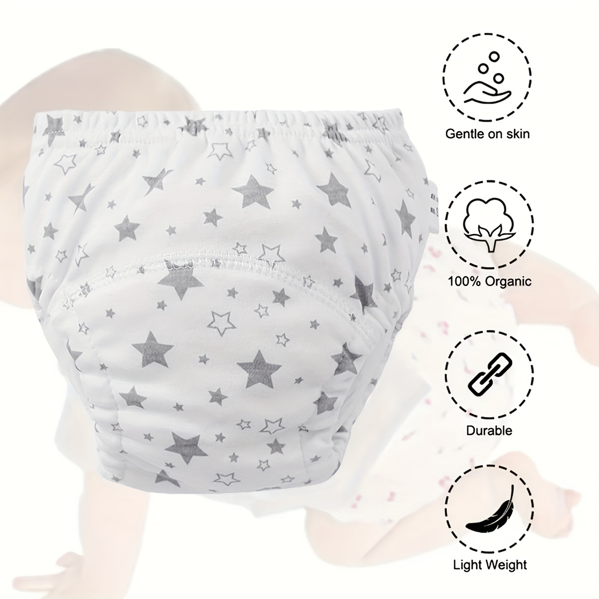 Boys and Girls Soft Cotton Diaper Cover