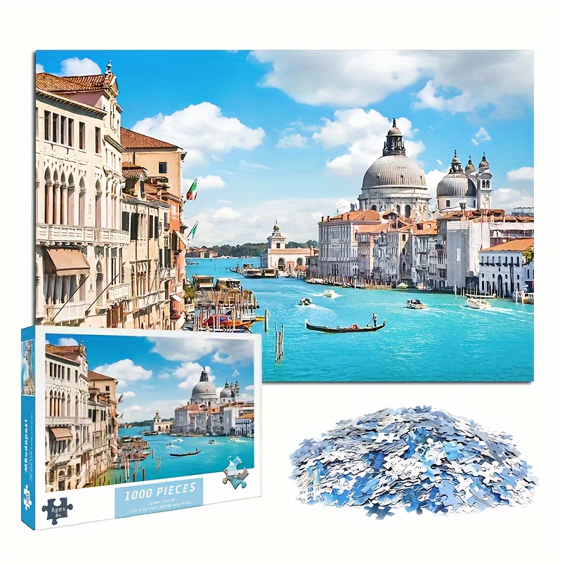 Jigsaw Puzzles 1000 Pieces - 1000 Piece Puzzles for Adults 1000 Pieces  Puzzle Game Decompression Toys Gift Family Landscape Decoration Puzzle