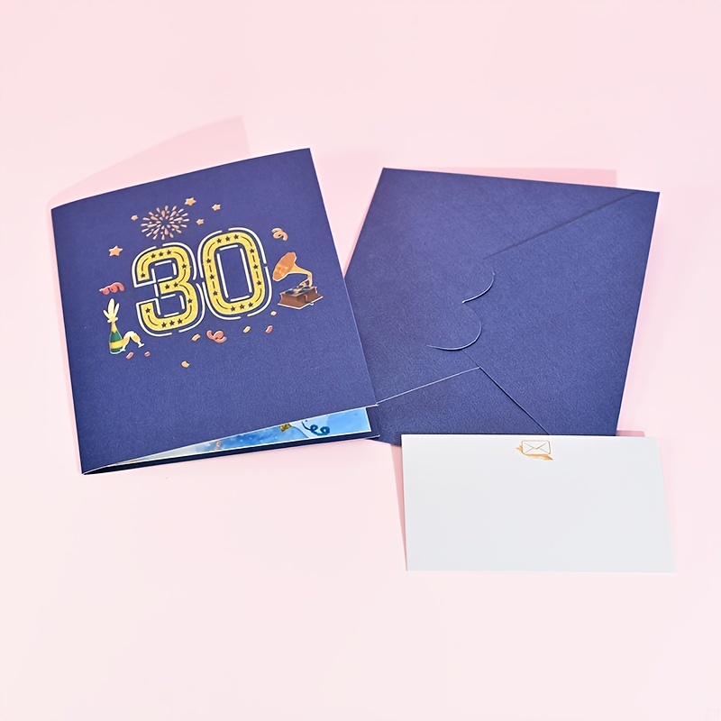 1pc 3d Pop Up Greeting Card For Independence Day Happy Fathers Day Handmade  Cards With Blank Note Card And Envelope, Save Money On Temu