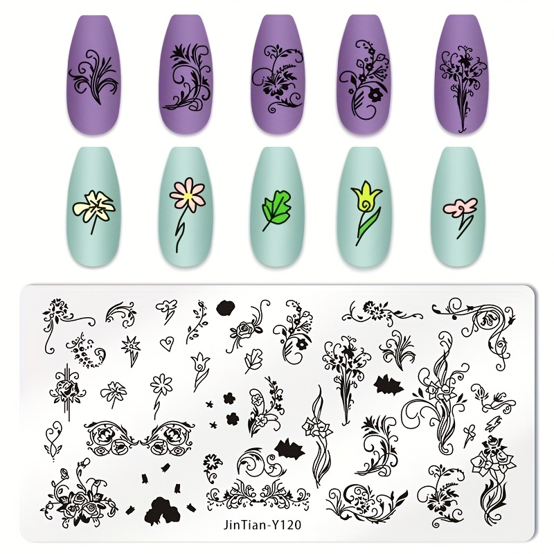 Stainless Steel Nail Stamping Plates Image Stamp Template Nail Art Decoration