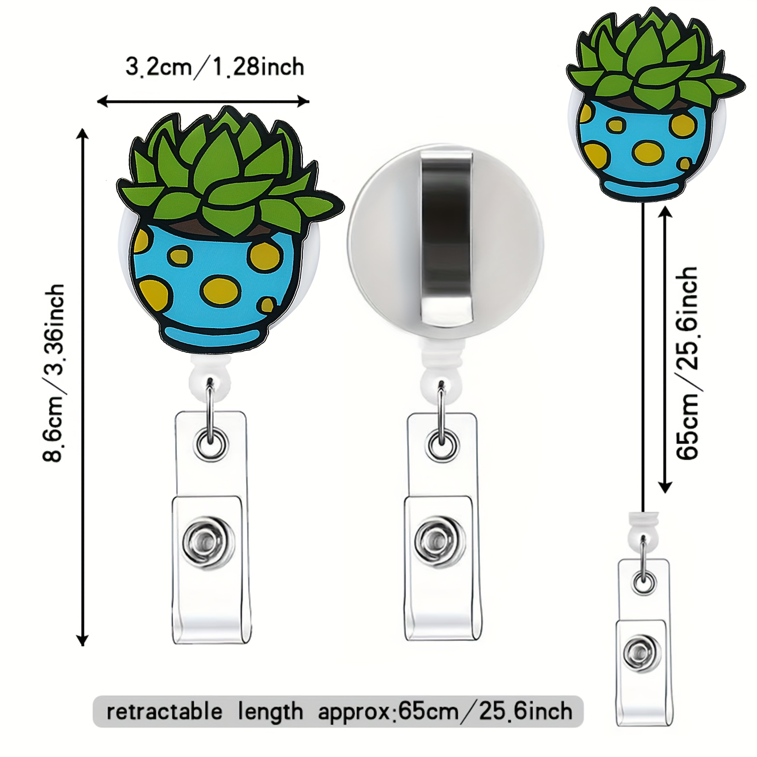 3pcs Cute Nurse Acrylic Badge Reels, Retractable Badge Holders, ID Badge  Holders Retractable Funny Cube Heart Money Nursing Badge Reel Accessories  For