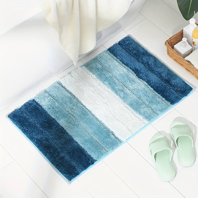 Anti slip Blue Gradient Plaid Kitchen Floor Mat Absorbent - Temu United  Arab Emirates