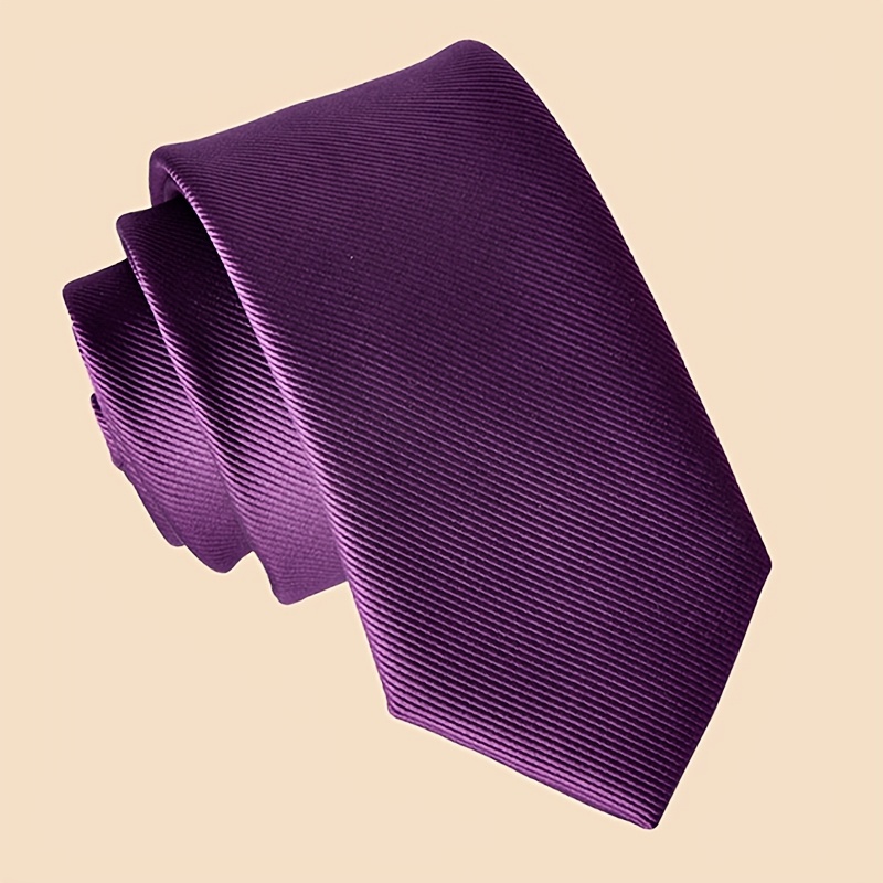 mens solid color business tie knitted polyester necktie black