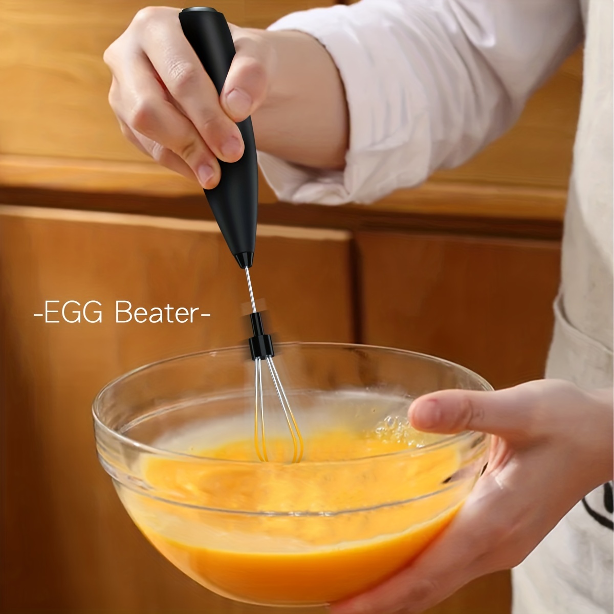 Rechargeable Electric Milk Coffee Frother Whisk Egg Beater
