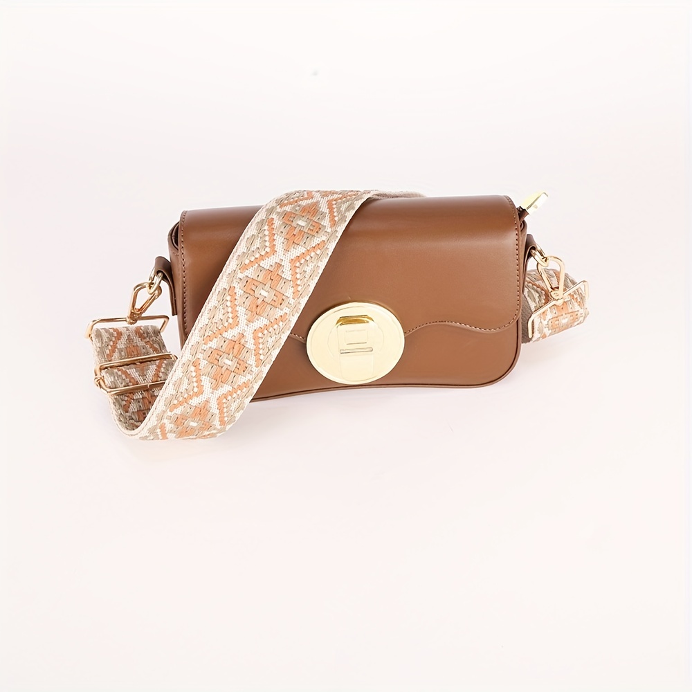Vintage Pattern Bag Strap Adjustable Strap Coin Purse Wide